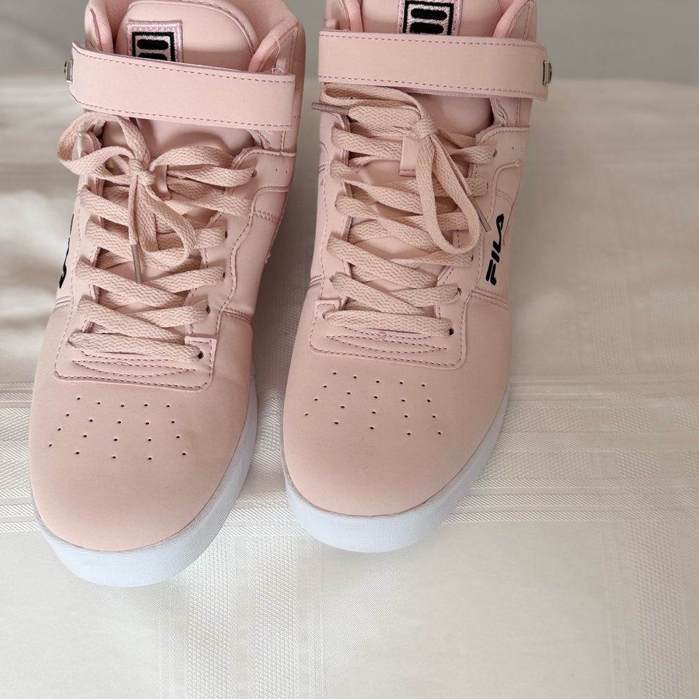 Fila Blush Pink High-Top Sneakers